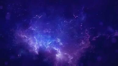 紫色神秘星空星云变换展示AE模板视频的预览图